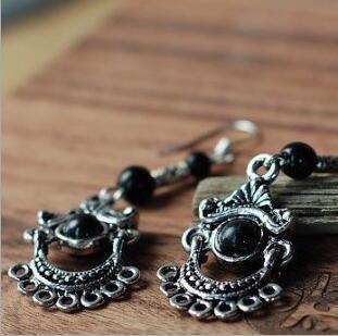 Antique Palace Luxury Turquoise Inlay Earrings